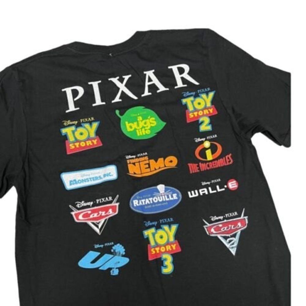 Pixar Movies T-Shirt Lamp Bugs‎ Toys Nemo Cars Up Monsters ￼ Ratatouille